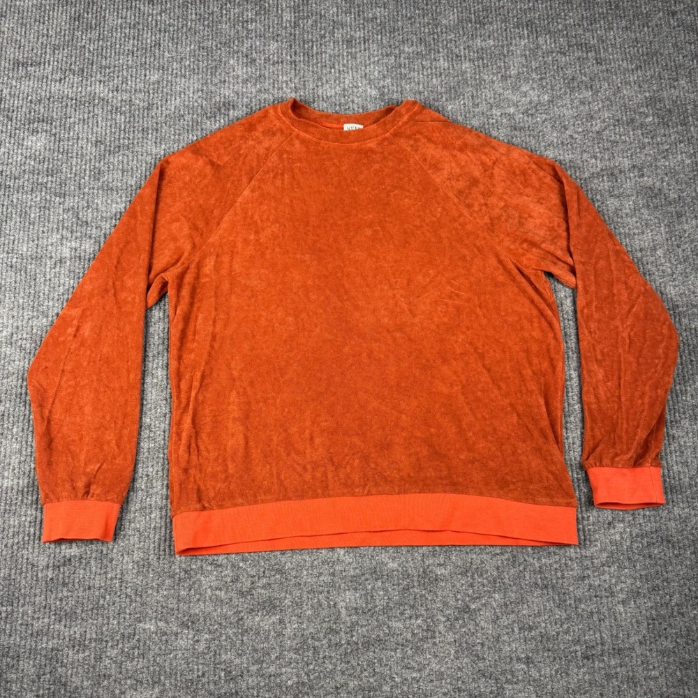 Kule Sweatshirt Womens L Terry Cloth Cotton Crewneck Raglan Made In Portugal